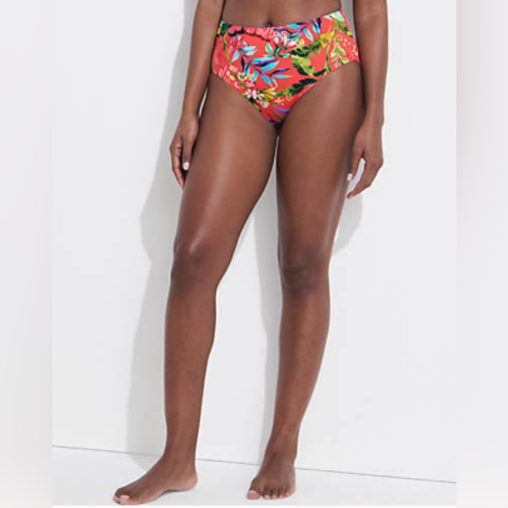 NWT Lands’ End Women’s Mid Waist Bikini Bottoms